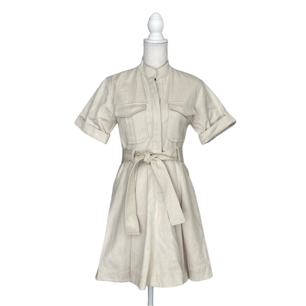 ALC Cream Utility Dress